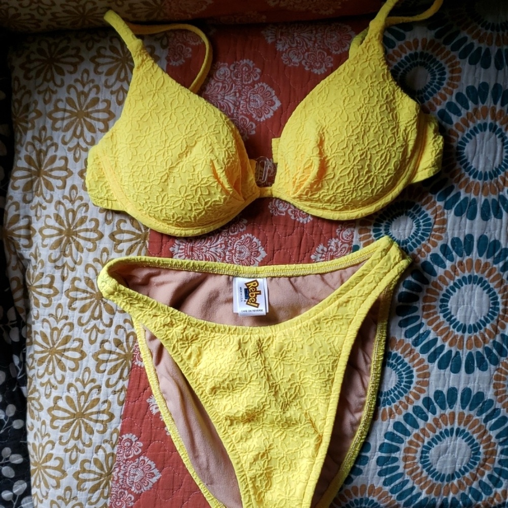 Vintage Yellow Bathing Suit
